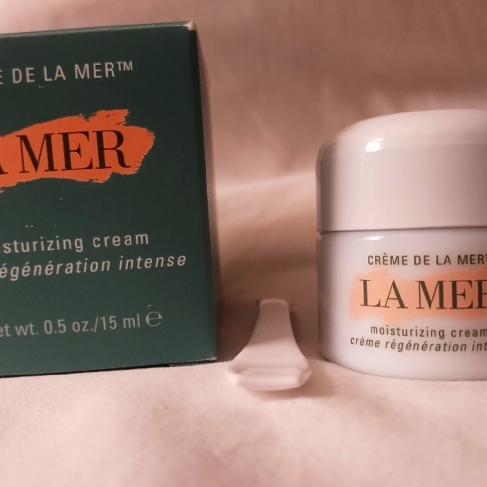 La Mer cream moisturizer empty jars container travel size set of